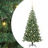vidaXL Weihnachtsbaum mit 150 LEDs mit St&auml;nder Gr&uuml;n 120 cm PVC