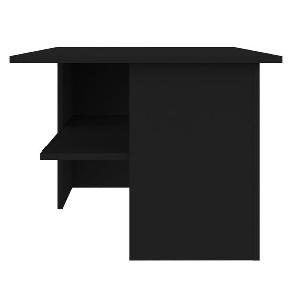 vidaXL Couchtisch Schwarz 90x60x46,5 cm Holzwerkstoff