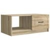 vidaXL Couchtisch Sonoma-Eiche 90 x 50 x 37 cm Holzwerkstoff