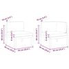 vidaXL 2-teiliges Garten-Lounge-Set mit Kissen Holz Akazie & Seil