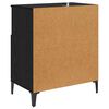 vidaXL Sideboards 2 pcs Schwarz Eichen-Optik 60 x 35 x 70 cm