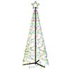 vidaXL LED-Weihnachtsbaum Kegelform Mehrfarbig 200 LEDs 70x180 cm