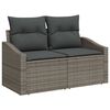 vidaXL Garten-Sofa-Set mit Kissen 13 pcs Hellgrau und Dunkelgrau