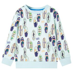 vidaXL Kinder-Sweatshirt Hellblau Melange 116