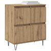 vidaXL Sideboards 2 pcs Artisan-Eiche 120 x 35 x 70 cm Holzwerkstoff