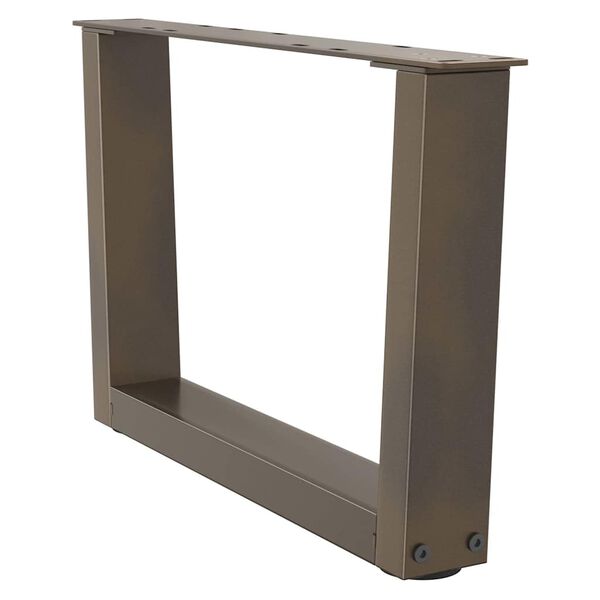 vidaXL Couchtischbeine V-Form 2 St&uuml;ck Naturstahl 60x(30-31,3) cm Stahl