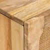 vidaXL Sideboard mit Speicher Braun 80 x 33 x 75 cm Massivholz Mango