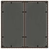 vidaXL Garten Essgruppe 7 pcs Braun Poly-Rattan