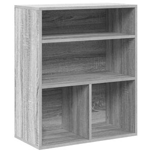 vidaXL B&uuml;cherregal Grau Sonoma 60x30x71,5 cm Holzwerkstoff