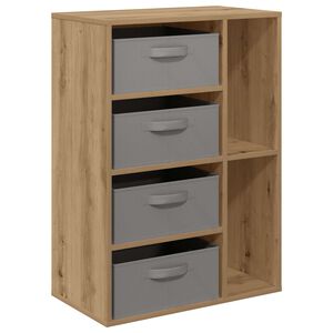 vidaXL Sideboard Artisan-Eiche 60 x 33,5 x 84 cm