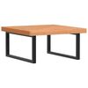 vidaXL Waschbeckenregal Wandmontage Stahl und Massivholz Buche