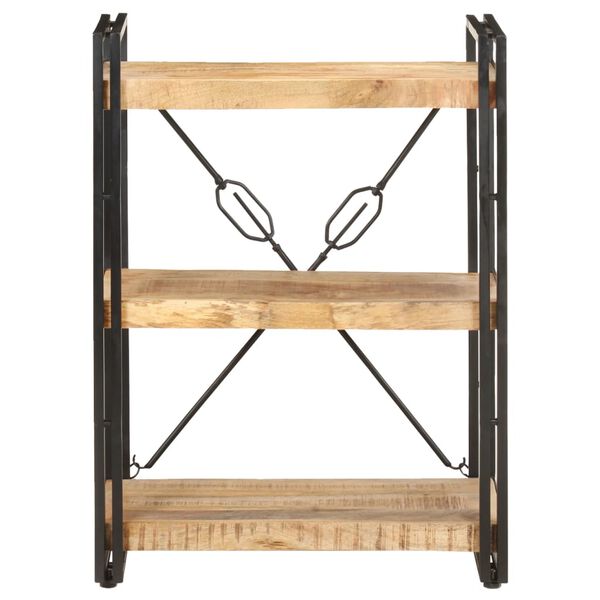 vidaXL Bücherregal 3 Fächer 60x30x80 cm Mango Massivholz
