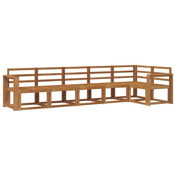 vidaXL Outdoor-Sofagarnitur 6 pcs Natur Massivholz Akazie
