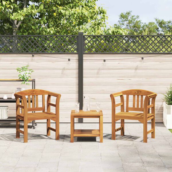 vidaXL Bank Nat&uuml;rlicher &Ouml;lfinish 68,5 x 46 x 82,5 cm Massivholz Akazie