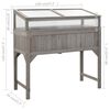 vidaXL Hochbeet mit Abdeckung 120 x 54 x 120 cm Tannenholz