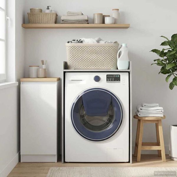 vidaXL Waschmaschinen-Schrank Graues Sonoma 67,5 x 48 x 97 cm