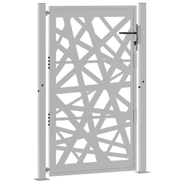 vidaXL Gartentor 100x150 cm Cortenstahl Helles Design