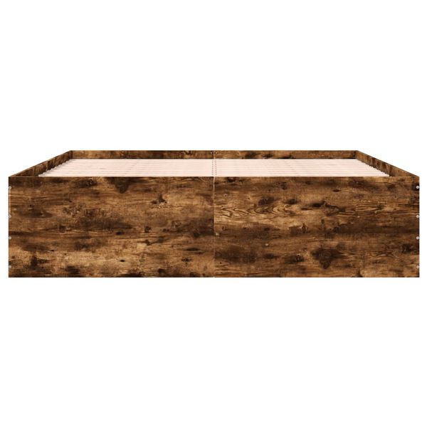 vidaXL Bettgestell R&auml;uchereiche 180x200 cm Holzwerkstoff