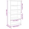 vidaXL Kleiderschrank Braun Eiche-Optik 100x50x200 cm Holzwerkstoff