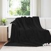 vidaXL &Uuml;berwurfdecke Schwarz 240 x 270 cm Fleece