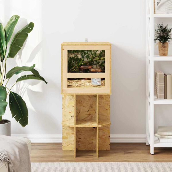 vidaXL Terrarium Braun 100 x 50 x 50 cm OSB
