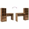 vidaXL Schreibtisch mit Schubladen 2 pcs Altholz
