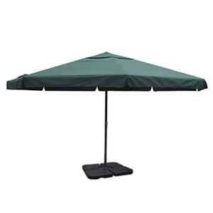 vidaXL Sonnenschirm Aluminium Tragbarer Sonnenschirmst&auml;nder Gr&uuml;n