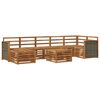 vidaXL Outdoor-Sofagarnitur 7 stk. Natur Massivholz Akazie
