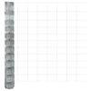 vidaXL Feldzaun Silber 50 x 1,2 m Verzinkter Stahl