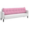 vidaXL R&uuml;cken Kissen Rosa 200 x 24 x 50 cm Stoff