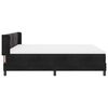 vidaXL Boxspringbett mit Matratze Schwarz 200 x 180 cm Polyester