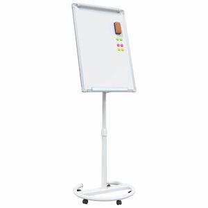 vidaXL Magnetische Weißwandtafel Weiß und grau 62 x 62 x 195 cm EPS