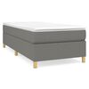 vidaXL Boxspringbettgestell Dunkelgrau 90x190 cm Stoff