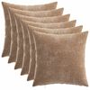 vidaXL Wurfkissen 6 stk. HEERLEN Braun 30 x 30 cm Chenille-Stoff