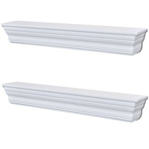 vidaXL Wandregale Aaliyah 2 Stk. Wei&szlig;