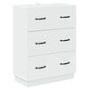 vidaXL Schubladenschrank Wei&szlig; 66 x 34,5 x 87 cm Holzwerkstoff