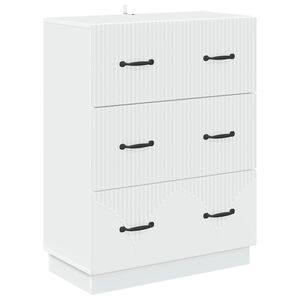 vidaXL Schubladenschrank Wei&szlig; 66 x 34,5 x 87 cm Holzwerkstoff