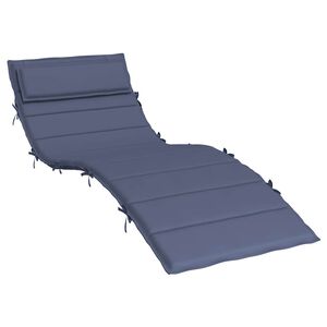 vidaXL Sonnenliegen-Auflage Marineblau 180x60x4 cm Oxford-Gewebe