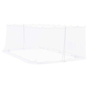 vidaXL Moskito-Netz f&uuml;r Pavillon 220 Mesh Wei&szlig; 6 x 3 x 2 m Polyester