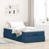 vidaXL Ottoman-Bett mit Matratze Blau 80x200 cm Stoff