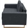 vidaXL 2-Sitzer und 3-Sitzer Sofa Set Dunkelgrau