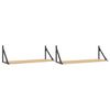 vidaXL Wandregale 2 Stk. Sonoma-Eiche 80 x 25 x 25,5 cm Holzwerkstoff