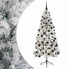 vidaXL K&uuml;nstlicher Weihnachtsbaum mit Weihnachtskugel 210 cm 300 LEDs