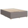 vidaXL Boxspringbett mit Matratze Taupe 140x190 cm Stoff