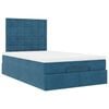 vidaXL Ottoman-Bett mit Matratzen Dunkelblau 120x200 cm Samt