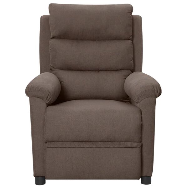 vidaXL Relaxsessel Elektrisch Taupe Stoff