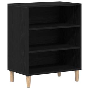 vidaXL Sideboard Schwarz Eichen-Optik 57 x 35 x 70 cm Holzwerkstoff