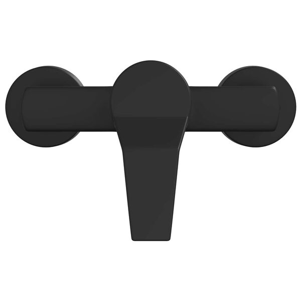 vidaXL Duschmischer Schwarz G 1 / 2 Zoll Messing