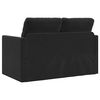 vidaXL Bodensofa mit Schlaffunktion Schwarz 122x204x55 cm Samt