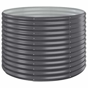 vidaXL Hochbeet Verzinkter Stahl 100x100x68 cm Anthrazit